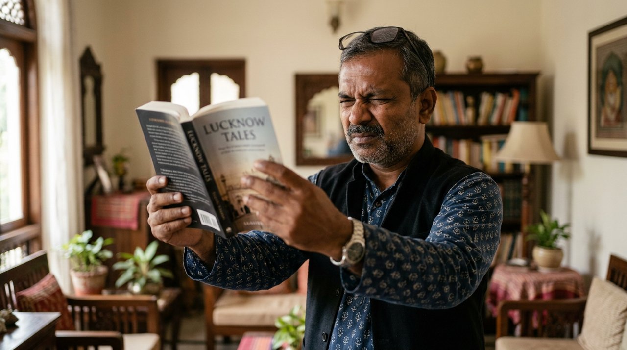 Why is reading getting hard after 40 and which glasses help?